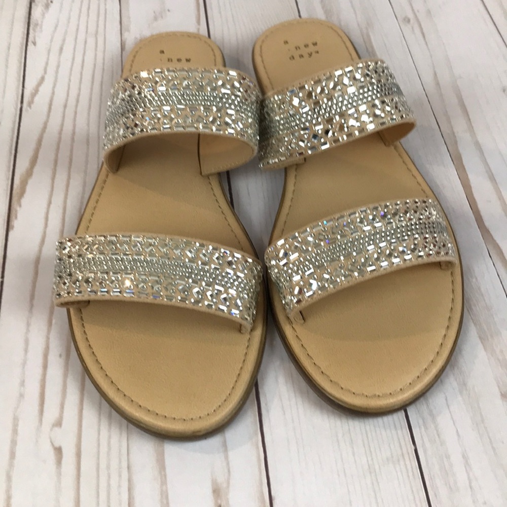 Rhinestone slipper shoes